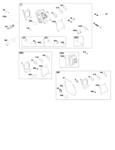 Cylinder Head Group Diagram and Parts List for 83132-1172-H5  Briggs and Stratton Engine